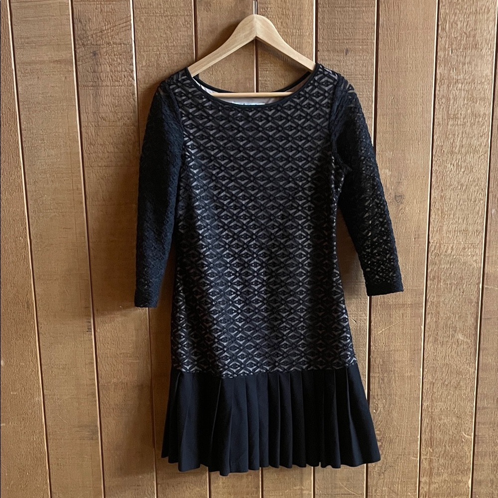 Mark and James by Badgley Mischka Black Lace Mini Dress